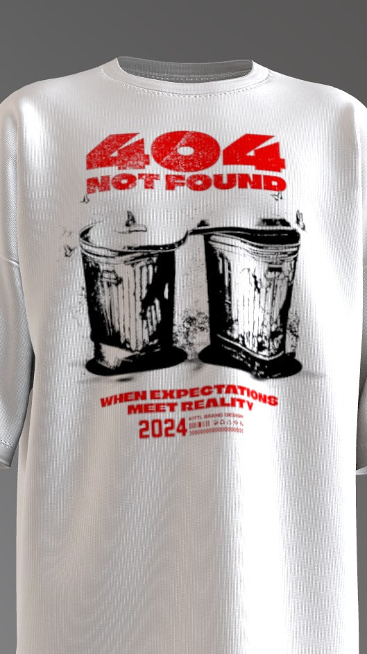 404 NOT FOUND PRINT TSHIRT